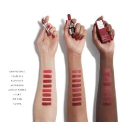 The Red Edit Lipstick Refill -WELA Beauty Shop CopyofRed Edit Lipstick Arm Swatches v1 Credo