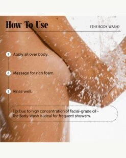 The Body Wash - Fragrance-Free -WELA Beauty Shop Necessaire Bodywash FF Jumbo HowToUse 06
