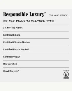 The Hand Retinol - Repair Treatment With 0.25% Pure Retinol + 5% AHA -WELA Beauty Shop Necessaire HandRetinol Responsible 11