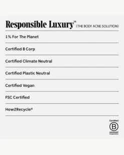 The Body Acne Solution -WELA Beauty Shop Necessaire TheBodyAcneSolution Responsible 11